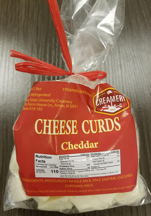 Cheddar cheese curds